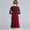 Elegant Sexy Lace Evening Party Trumpet Dress - Image 6