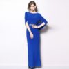 Evening Party Vintage Sheath Vestido Maxi Dress