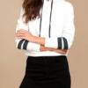 Outerwear Stripes Cotton Hoodies Sweatshirts - Image 2