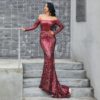 Bra Long Sleeve Strapless Backless Maxi Dress - Image 2