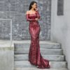 Bra Long Sleeve Strapless Backless Maxi Dress - Image 3