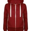 Hoodies Hooded Long Sleeve Zipper Strappy Sweatshirt - Image 2