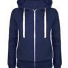 Hoodies Hooded Long Sleeve Zipper Strappy Sweatshirt - Image 3