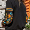 Long Sleeve Round Neck Printed Pullover Sweatshirt - Image 2