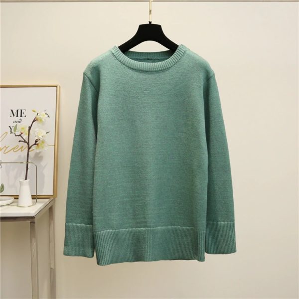 Casual Fashionable Knitting Bottoming Loose Minimalist Sweaters