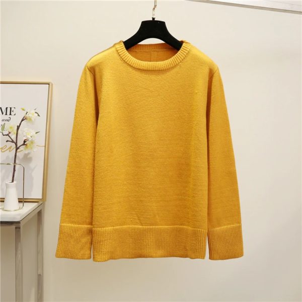 Casual Fashionable Knitting Bottoming Loose Minimalist Sweaters - Image 3