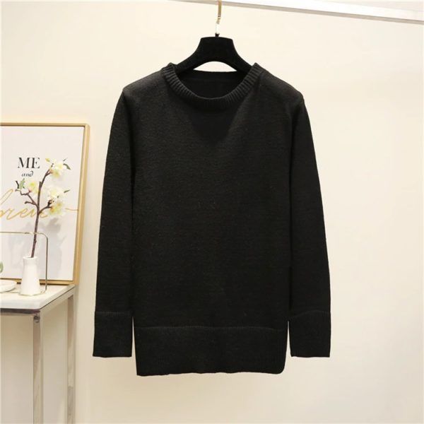Casual Fashionable Knitting Bottoming Loose Minimalist Sweaters - Image 5