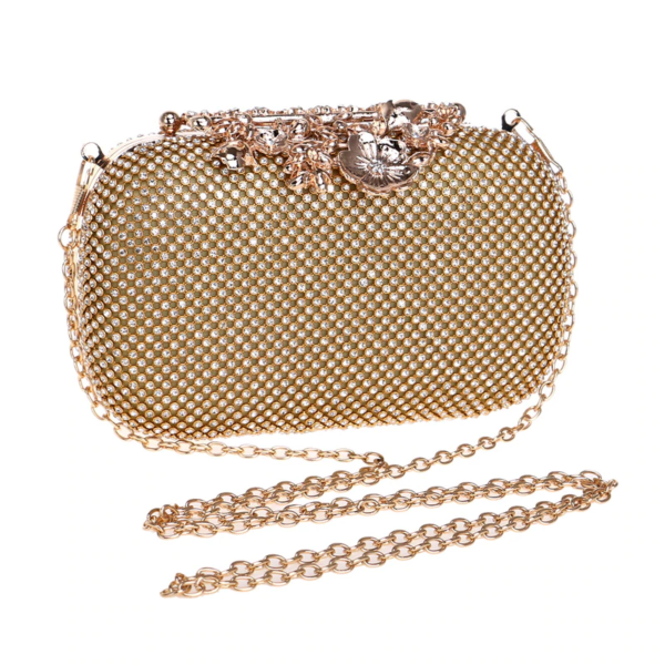 Chain Shoulder Party Dress Small Clutch - Image 4