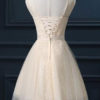 Illusion Neckline A-Line Bridesmaid Dress - Image 2