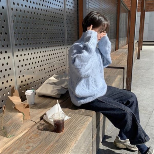 Knitting Wild Fashionable Pullovers Sweater - Image 5