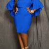 Plus Size Knee Length Dress