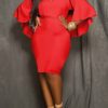 Plus Size Knee Length Dress - Image 5