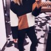 Triple Color Clock Knit Sweater - Image 5