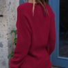 Vertical Ribbed Fine Knit Fit Sweater - Image 4