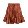 Elastic High Waist Ruffle Short Skirt - Image 4