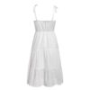 Embroidery Hollow Out Backless Casual Beach Dress - Image 5