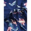 Floral Print V-neck Short Sleeve Waist Tie Casual Midi Dress - Image 9