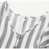 Stripe Rruffles Bow Tie Casual Beach Dress - Image 7