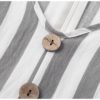 Stripe Rruffles Bow Tie Casual Beach Dress - Image 9