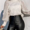 Blouse Balloon Puff Sleeve Tops - Image 2