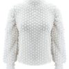 Blouse Balloon Puff Sleeve Tops - Image 5