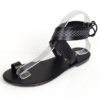 Cross-Strap Sandals - Multicolored Design at the Ankles - Image 5