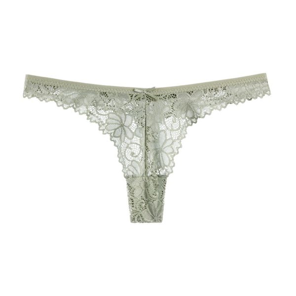 Sexy Hollow out Transparent Embroidery Panties - Image 10