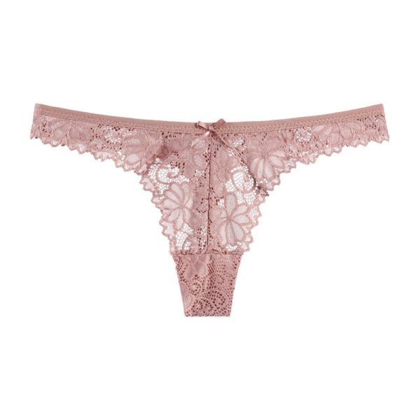 Sexy Hollow out Transparent Embroidery Panties - Image 11