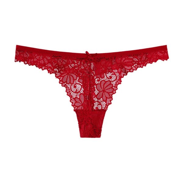 Sexy Hollow out Transparent Embroidery Panties - Image 12