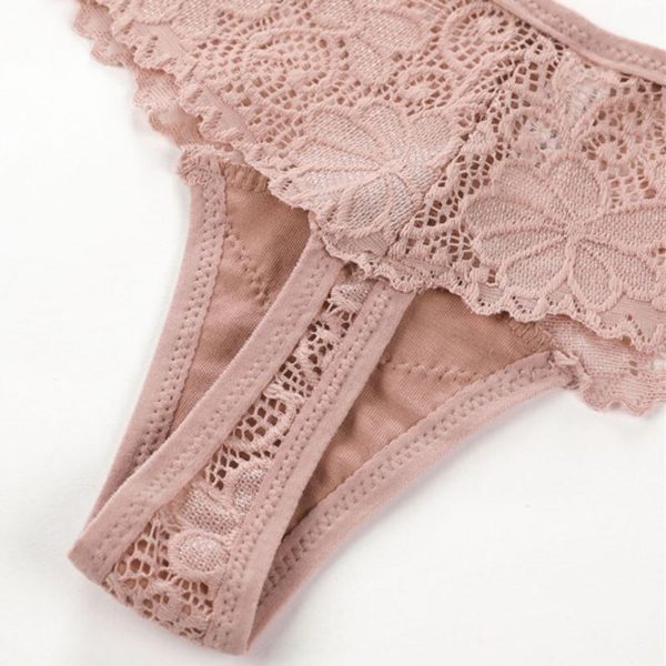 Sexy Hollow out Transparent Embroidery Panties - Image 6