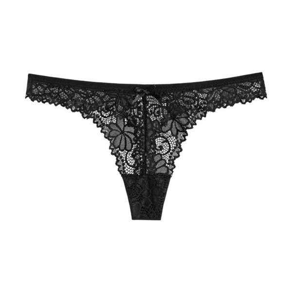 Sexy Hollow out Transparent Embroidery Panties - Image 7