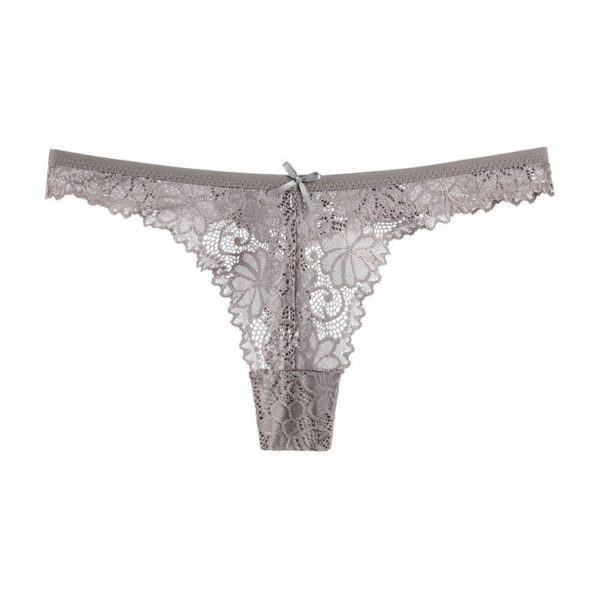 Sexy Hollow out Transparent Embroidery Panties - Image 9