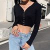 Sexy fashion casual slim streetwear top
