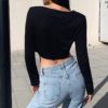 Sexy fashion casual slim streetwear top - Image 4