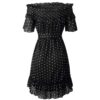 Elegant Ruffle Off Shoulder Sashes Streetwear Mini Dress - Image 11