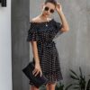 Elegant Ruffle Off Shoulder Sashes Streetwear Mini Dress - Image 6