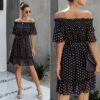 Elegant Ruffle Off Shoulder Sashes Streetwear Mini Dress - Image 7