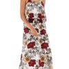 Straps Neck Floral Print Beach Dress