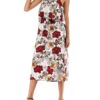 Straps Neck Floral Print Beach Dress - Image 2