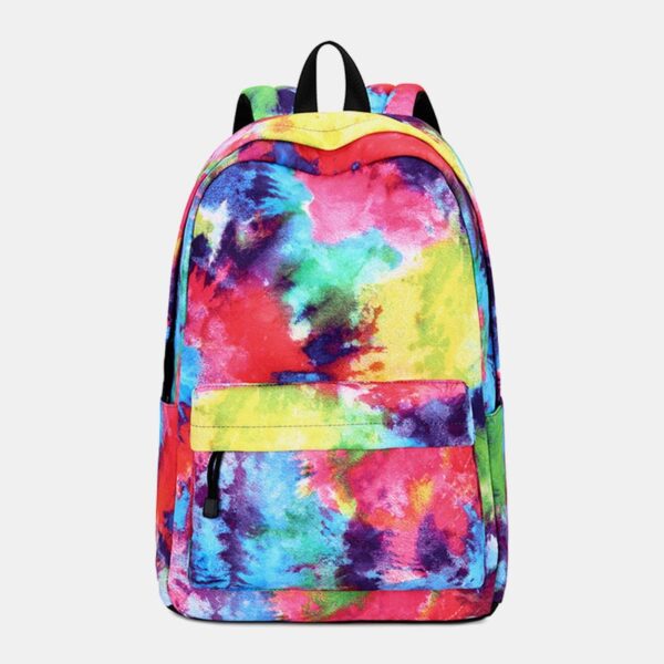 Tie-dye Waterproof Casual Backpack School Bag