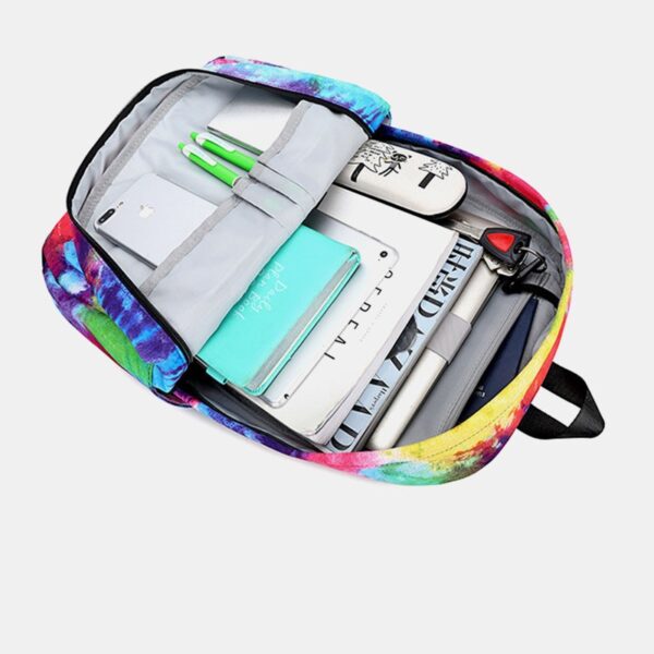 Tie-dye Waterproof Casual Backpack School Bag - Image 2