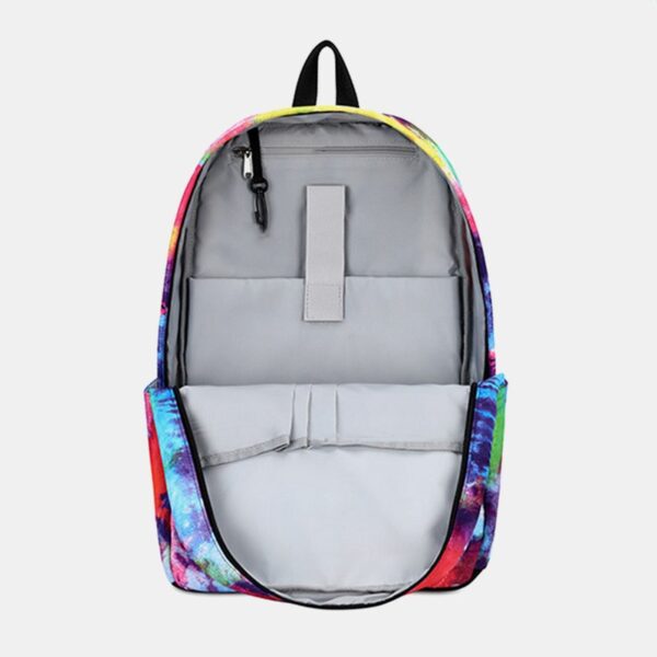 Tie-dye Waterproof Casual Backpack School Bag - Image 3