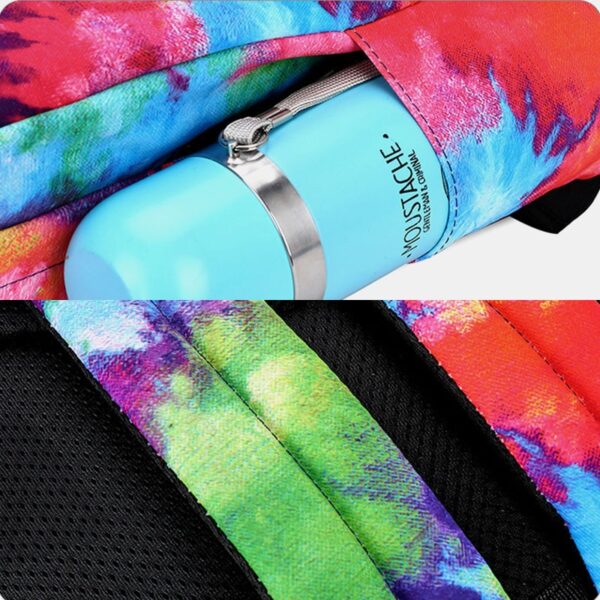 Tie-dye Waterproof Casual Backpack School Bag - Image 7