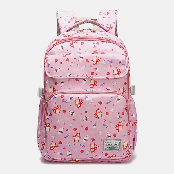 Waterproof Large Capacity Print Nylon Casual Backpack - Image 12