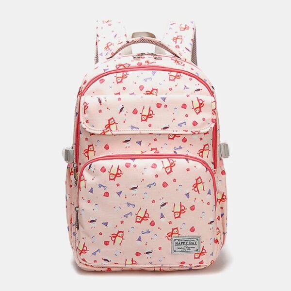 Waterproof Large Capacity Print Nylon Casual Backpack - Image 13