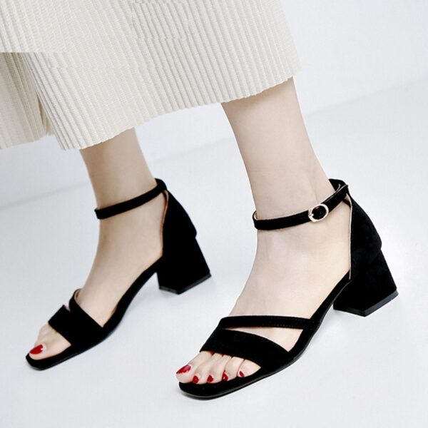 Fashion Ankle Strap Buckle High Heels Sandals