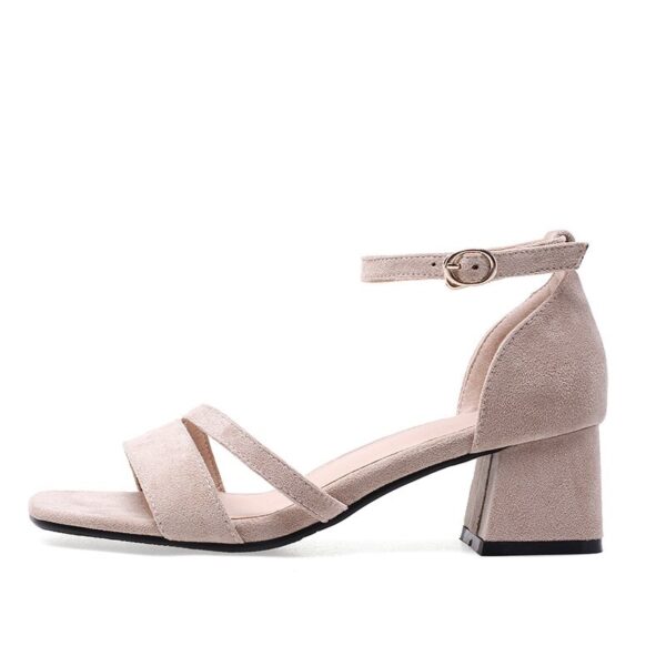 Fashion Ankle Strap Buckle High Heels Sandals - Image 2