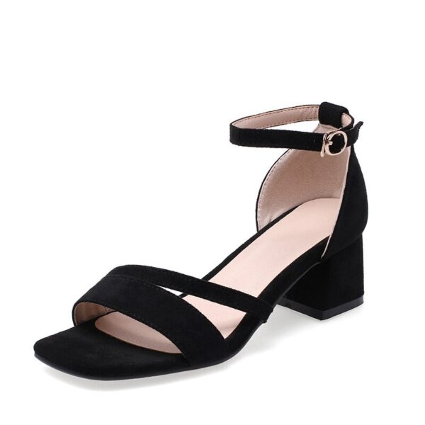 Fashion Ankle Strap Buckle High Heels Sandals - Image 8