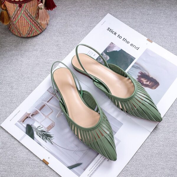 Fashion Pointed Toe Transparent Pvc Sandals - Image 2