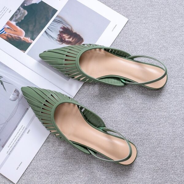 Fashion Pointed Toe Transparent Pvc Sandals - Image 3